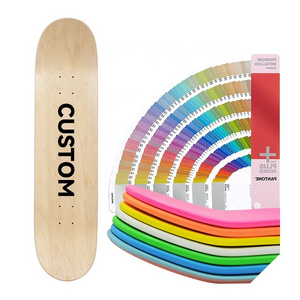 size custom printing professional 7.375 inch 7 ply 100% Canadian maple skateboard blank decks