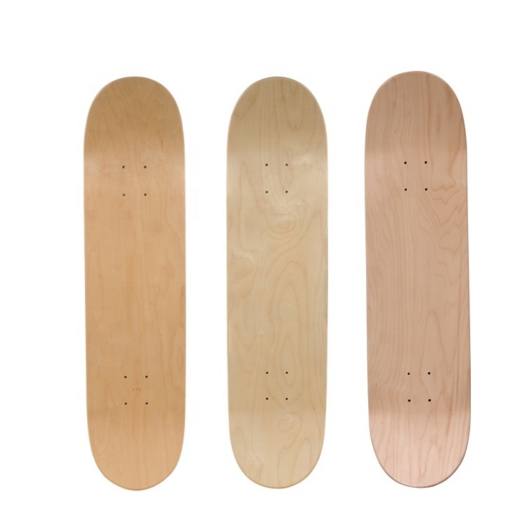 Wholesale customized 7.25-9inch Canadian maple skateboard deck skate deck blank board decks