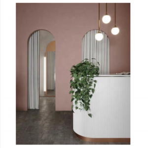 modern pink salon furniture nail furniture reception salon white reception desk  for beauty salon