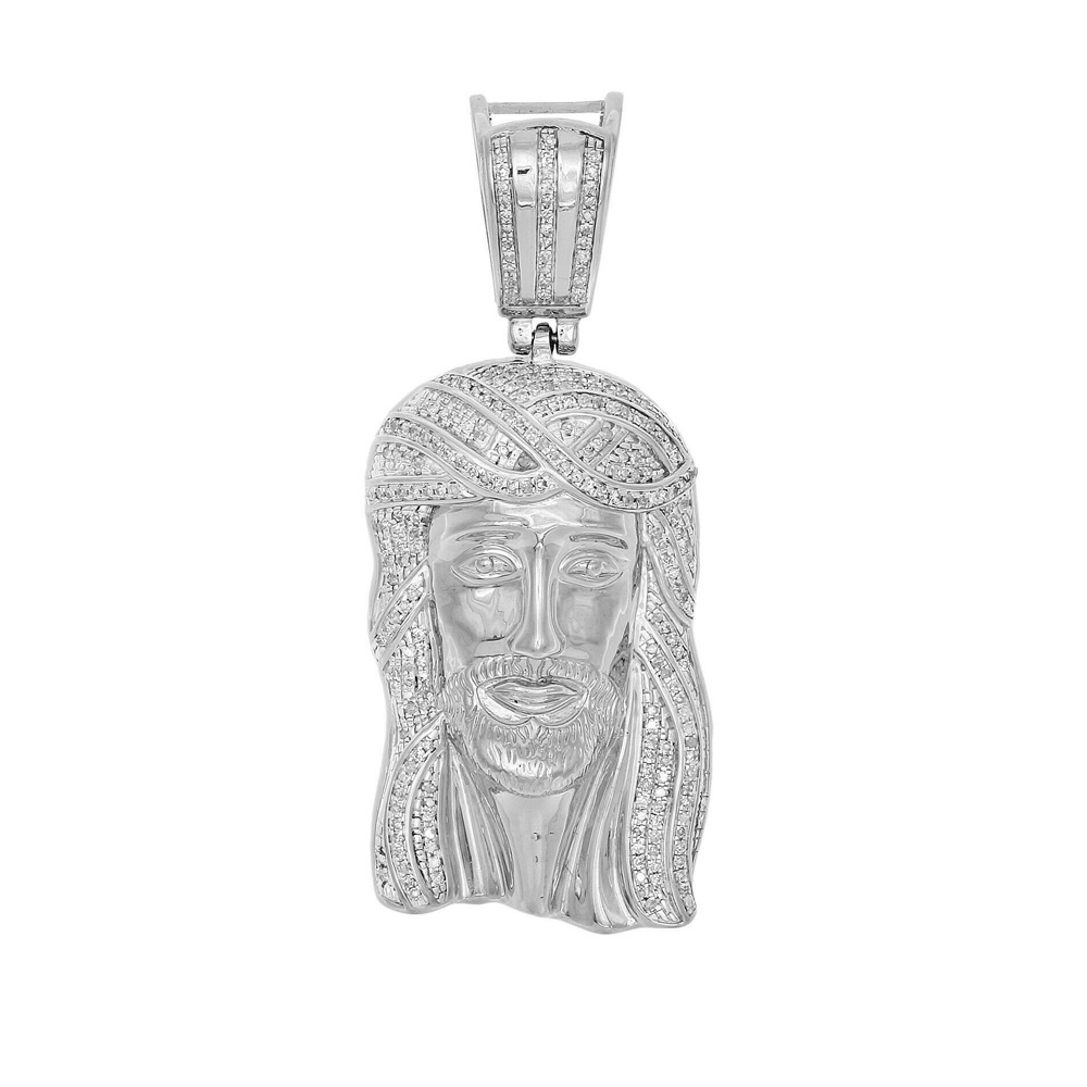 New Arrival Hip Hop Jewelry Iced out 14K Gold Finish Christ Jesus Piece Heavy 3D Pendant