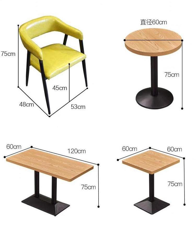 Industrial style dining chair booth sofa commercial bar booth sofa theme restaurant table and chair combination