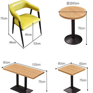 Industrial style dining chair booth sofa commercial bar booth sofa theme restaurant table and chair combination