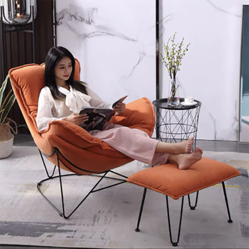 Luxury armchair leather velvet seat armrest living room lounge chair upholstered office hotel leisure single sofa chair