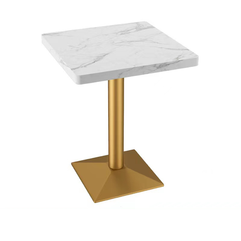 Wholesale Marble Desktop Coffee Shop Cafe Tables Dining Table Restaurant Furniture For Sale