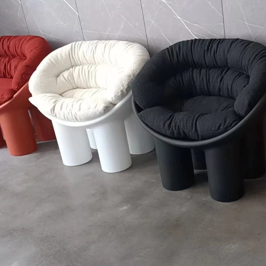 Wholesale modern PE Plastic leisure lounge chair elephant Roly Poly dining chair for Living Room single seat sofa chair