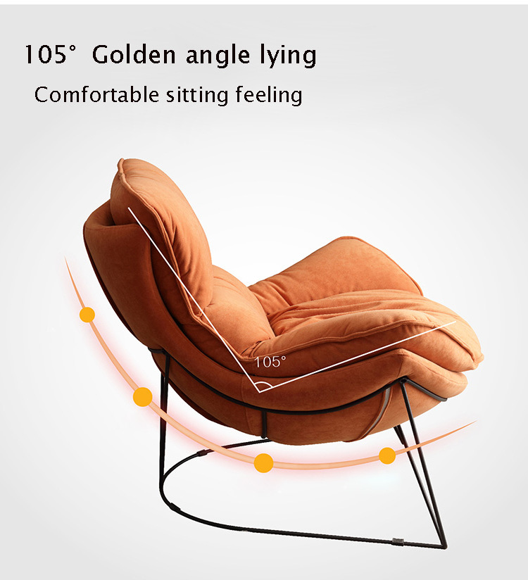 Luxury armchair leather velvet seat armrest living room lounge chair upholstered office hotel leisure single sofa chair