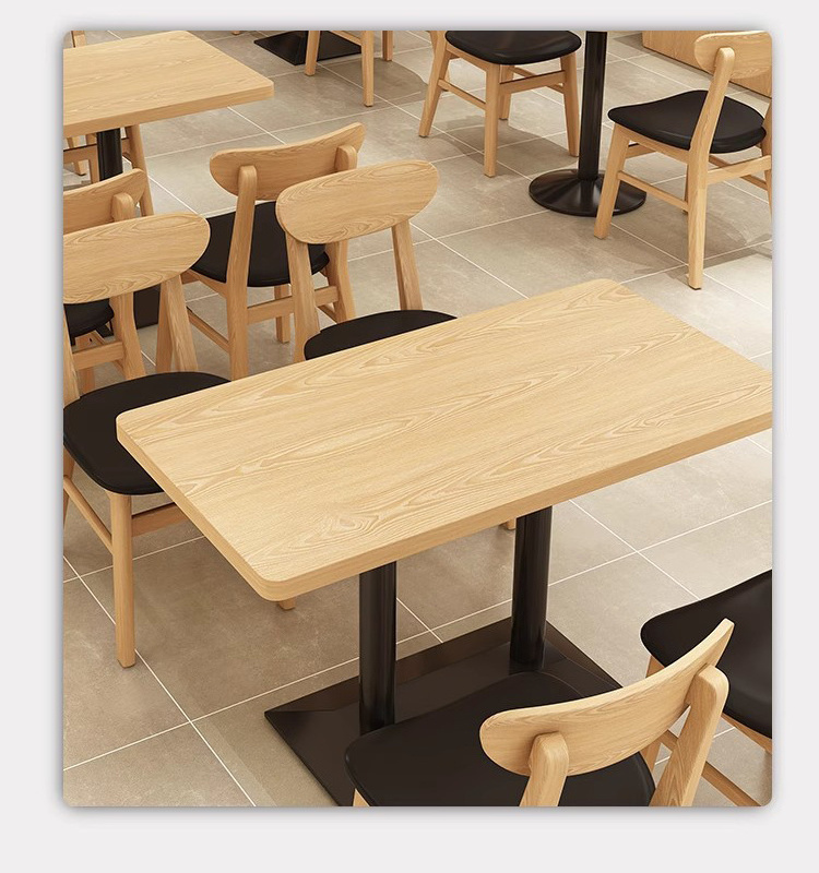 Restaurant Sofa Sets Commercial Cafe Furniture Modern Restaurant Fast Food Dining Tables And Chairs Wood Leather Booth Seating