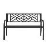 Hot Sale Garden Furniture Bench Traditional Design Outdoor Sitting Bench Aluminum Iron Alloy Patio Bench