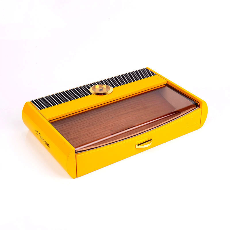 Factory Directly Sell Customized Handmade with hygrometer Cigar Humidor Wood Cigar Boxes Manufacturer Cabinet  Piano Paint Cigar