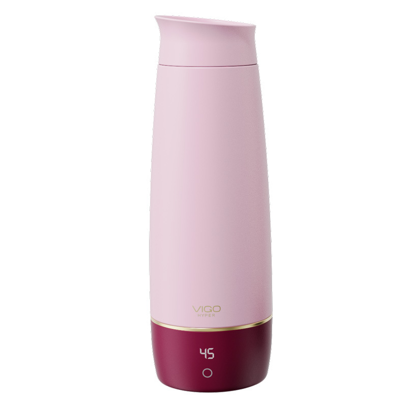 2023 Electric Portable Smart Heating Drink Cup Warmer Smart Water Bottle With Temperature Display