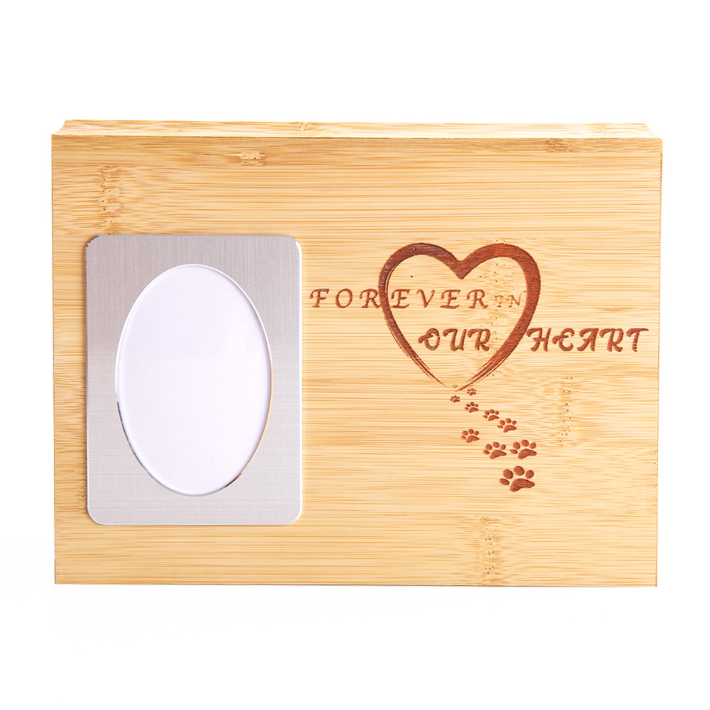 New Design Photo Frame Wood Casket Bio Urns Pet Cremation Urns