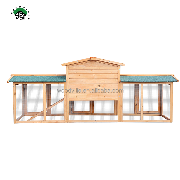 Best Selling Cheap Guinea Pig House Rabbit Hutch Wire Mesh with Laying Box Mobile Wooden Cheap Rabbit Cages