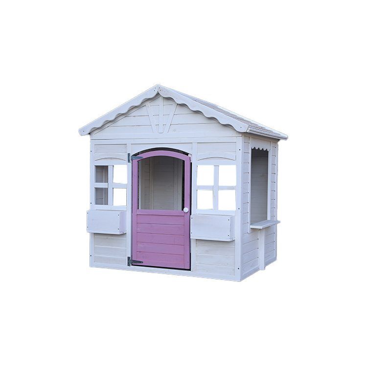 Wooden Kid Cottage Garden Cubby House Easy Assemble Luxury High Quality Children Playhouse