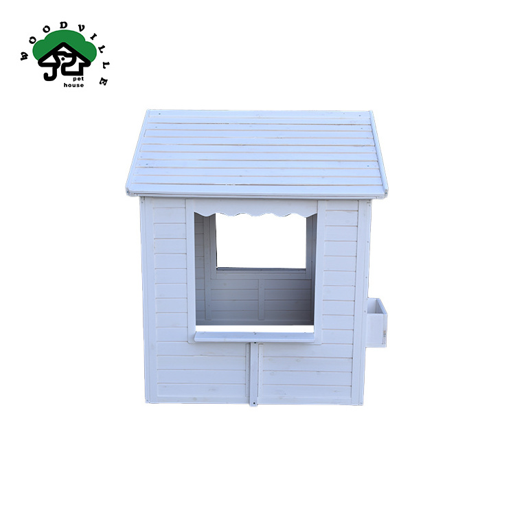 Wooden Kid Cottage Garden Cubby House Easy Assemble Luxury High Quality Children Playhouse