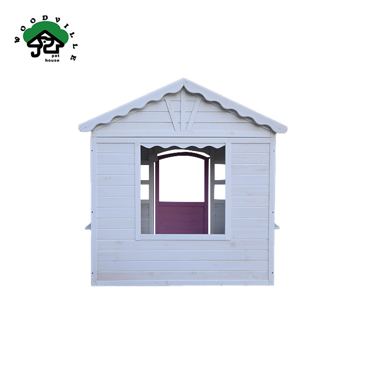 Wooden Kid Cottage Garden Cubby House Easy Assemble Luxury High Quality Children Playhouse