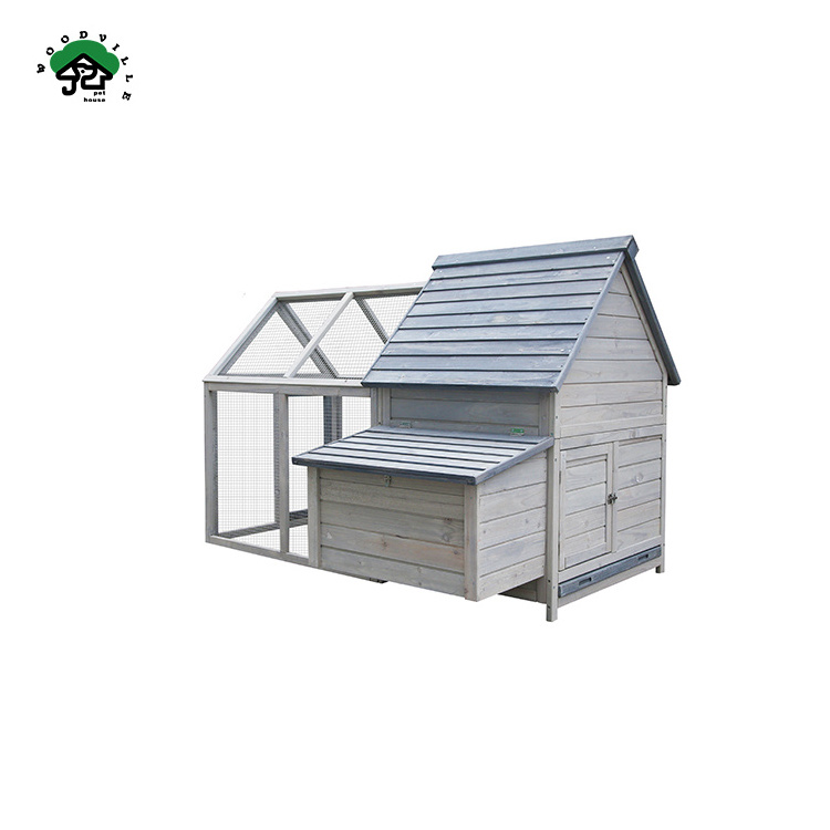 WoodVille Factory Wholesale Cheap High Quality Outdoor Luxury Walk In Chicken Coops For Sale