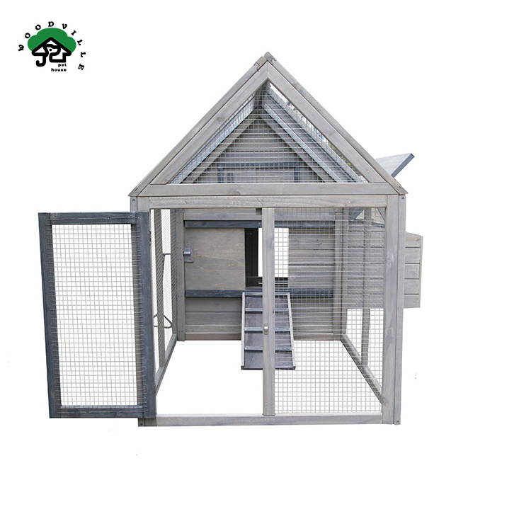 WoodVille Factory Wholesale Cheap High Quality Outdoor Luxury Walk In Chicken Coops For Sale