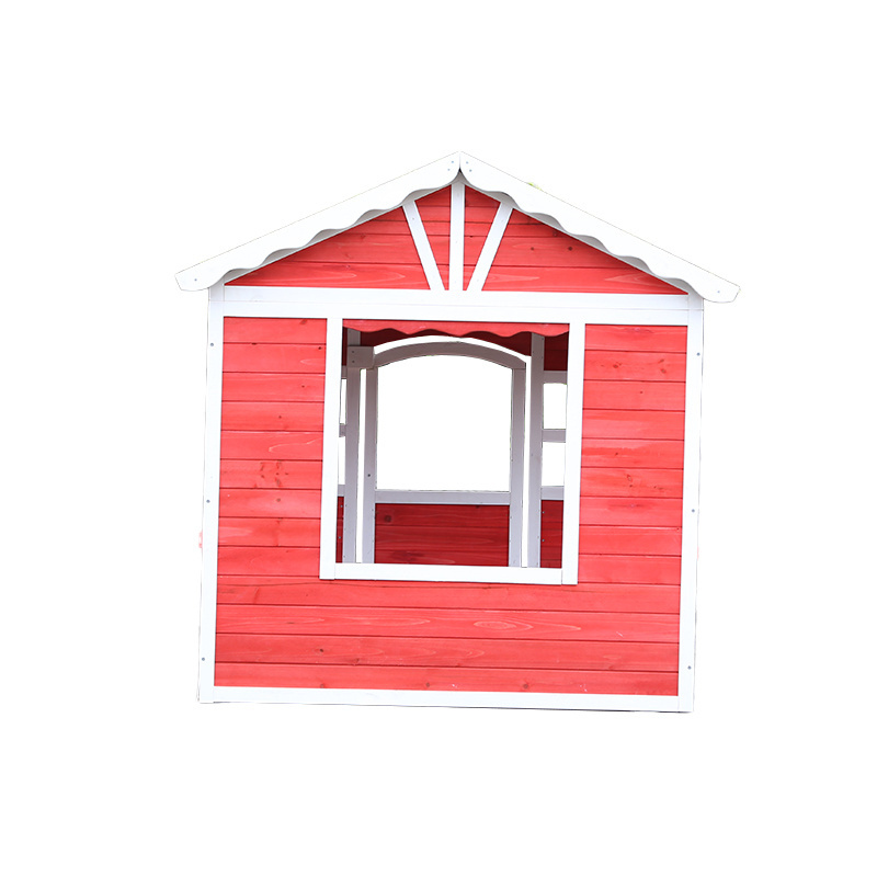 WoodVille Kid's Wooden Playhouse Garden Cottage Kid's Backyard Playground Cubby play House for Kids' Fun