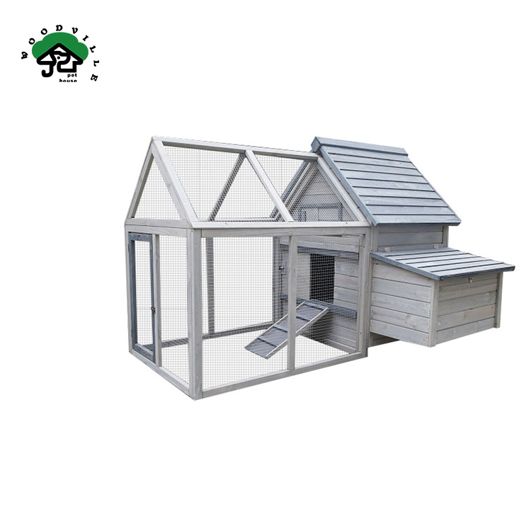 WoodVille Factory Wholesale Cheap High Quality Outdoor Luxury Walk In Chicken Coops For Sale