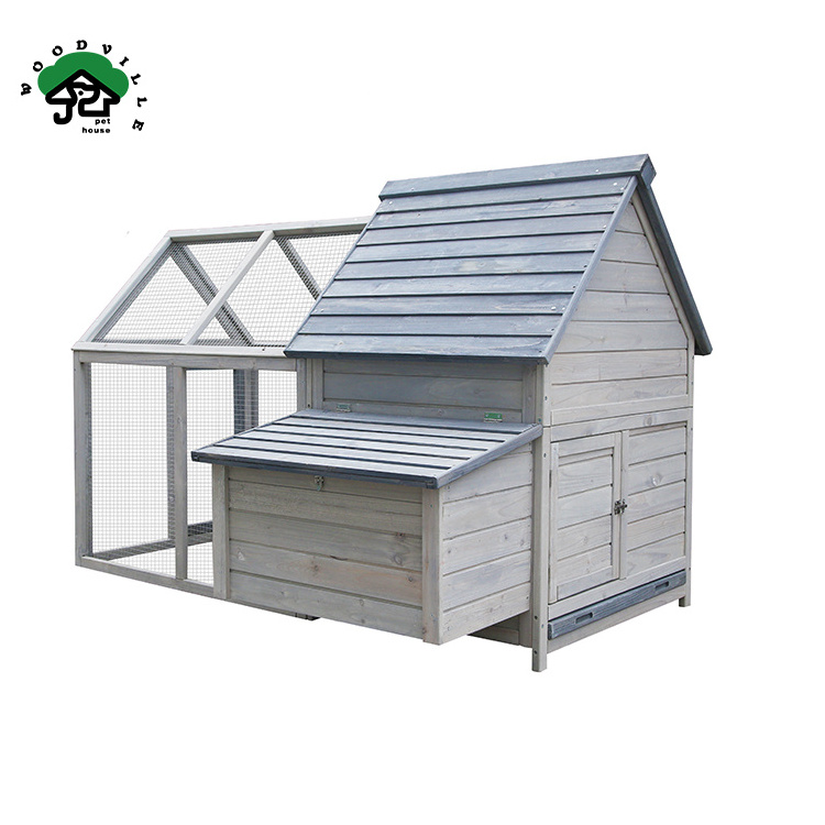 WoodVille Factory Wholesale Cheap High Quality Outdoor Luxury Walk In Chicken Coops For Sale