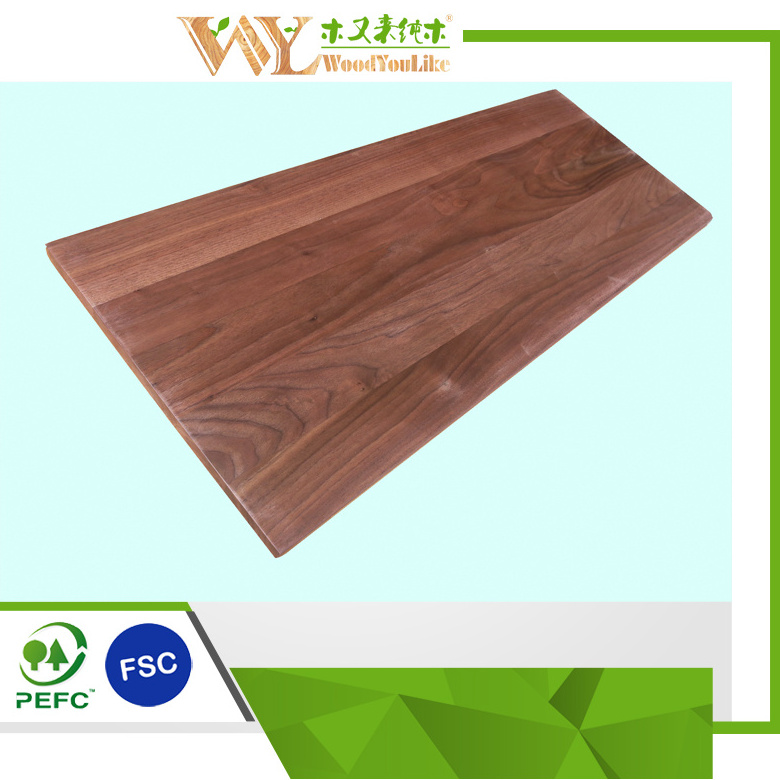 Usa Walnut Face Grain Kitchen Island Wood Butcher Block Countertop Customized Factory Price