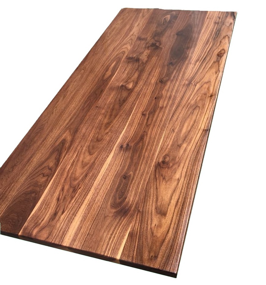 Usa Walnut Face Grain Kitchen Island Wood Butcher Block Countertop Customized Factory Price