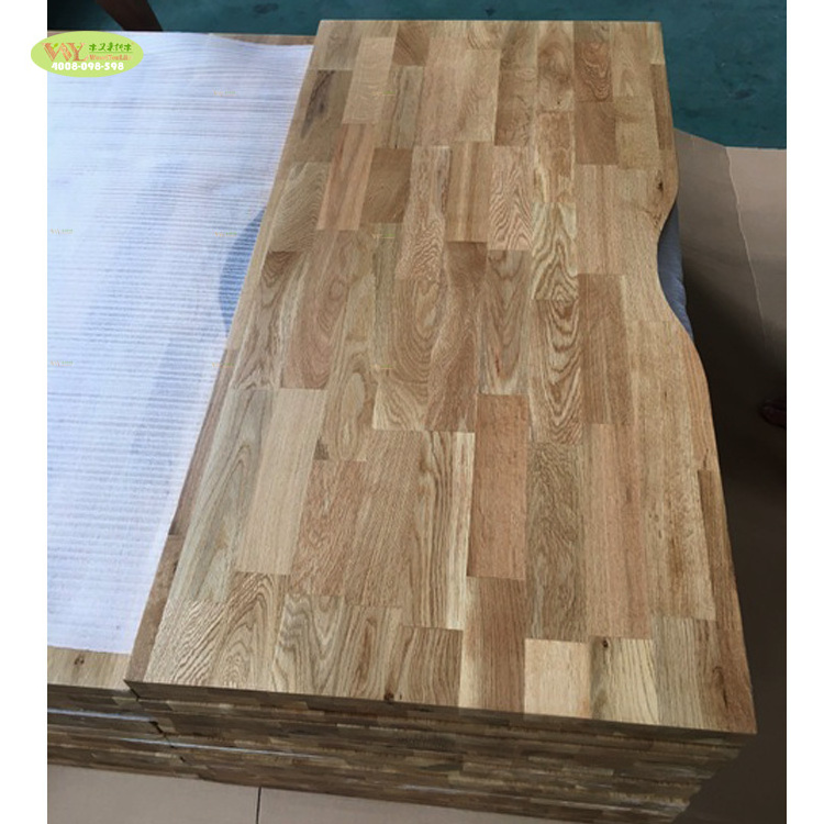 Factory Supply  Solid Oak Wood Table Top /Finger Joint Oak Wooden Board For Restaurant Worktop / Kitchen /Vanity Tops