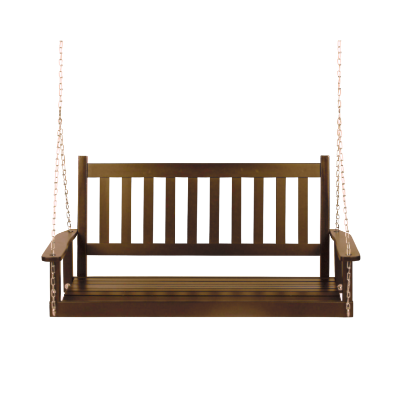 Wholesale Custom Wood Swing Bench Hot Selling Outdoor Solid Wood Patio Swings Chairs Garden Backyard