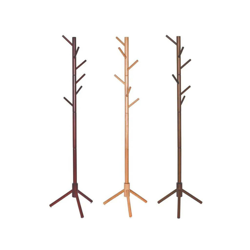 Vietnam High Quality Wood Coat Rack Stand Wholesale Clothes Hanger Bamboo Stand Wooden Tree Hanger Stand