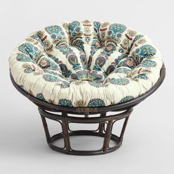 Garden Flower Bamboo Rattan Woven Chair Brown Round Sofa Chair From Viet Nam