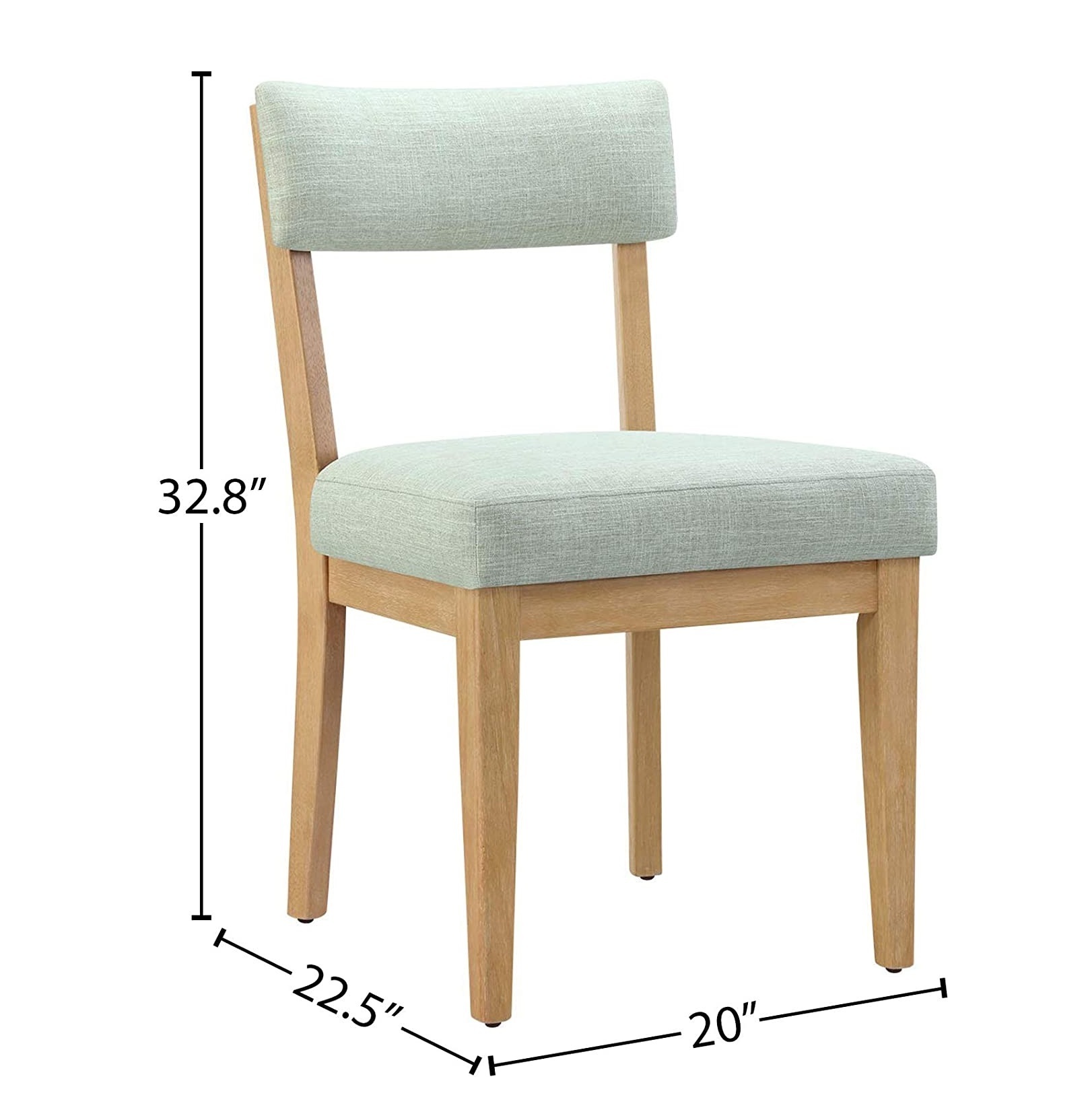 Customized Logo And Size OEM ODM Upholstered Grey Cushion Dining Chair with Wood Legs From Vietnam