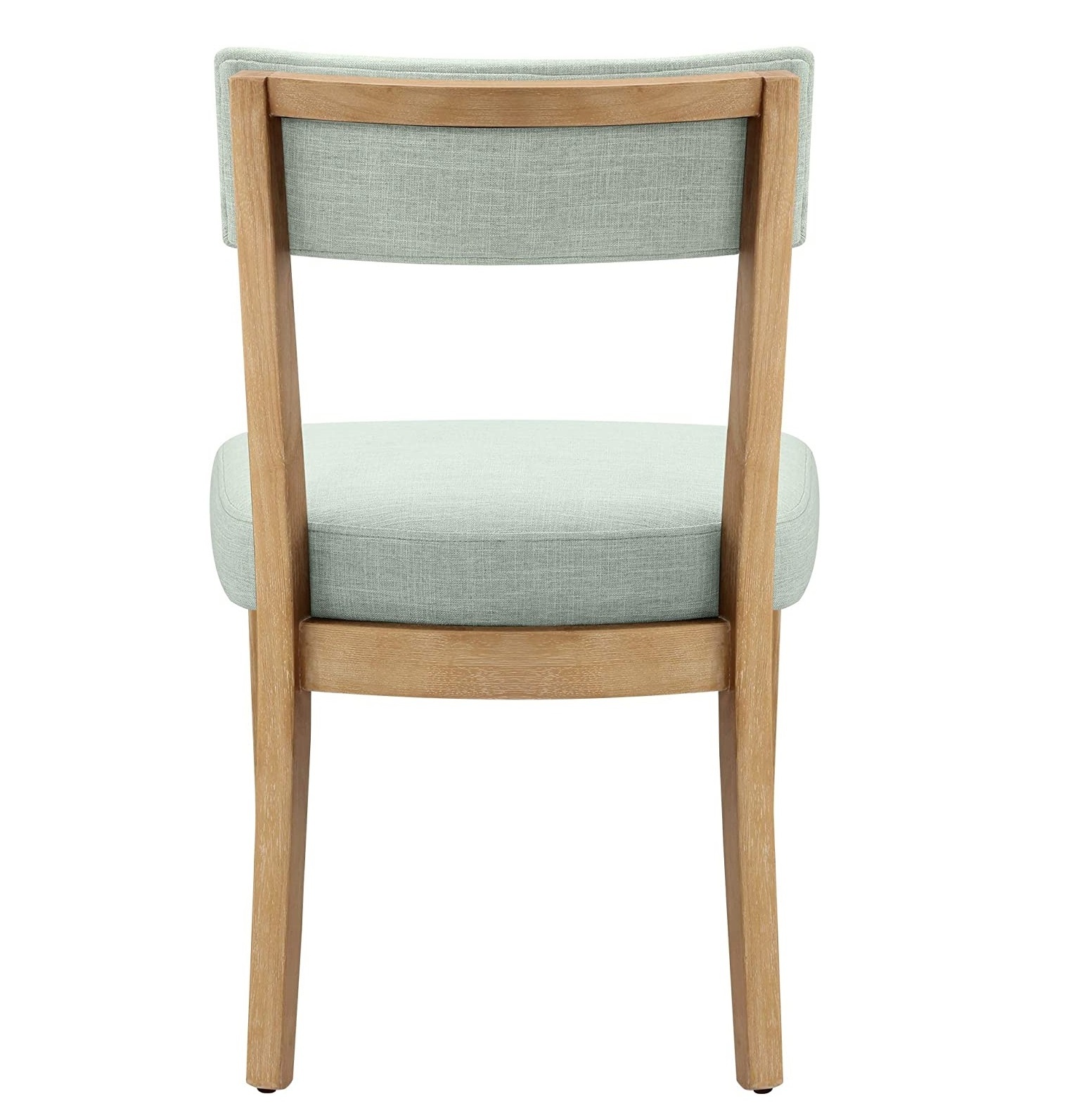 Customized Logo And Size OEM ODM Upholstered Grey Cushion Dining Chair with Wood Legs From Vietnam