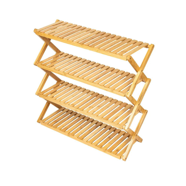 Customize Bamboo Shoes Rack Bamboo Shoe Rack Eco-Friendly With Simple Design For Entrance, Livingroom Storage