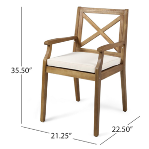 Wholesale Arm Chair High Quality Home Furniture Wood Dining Backyard Patio Modern Furniture New Collection