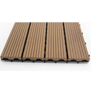 Wood Plastic Patio Floors Furniture WInterlock Outdoor Patio Flooring Composite Decking Tiles WPC/PVC Decking Tile