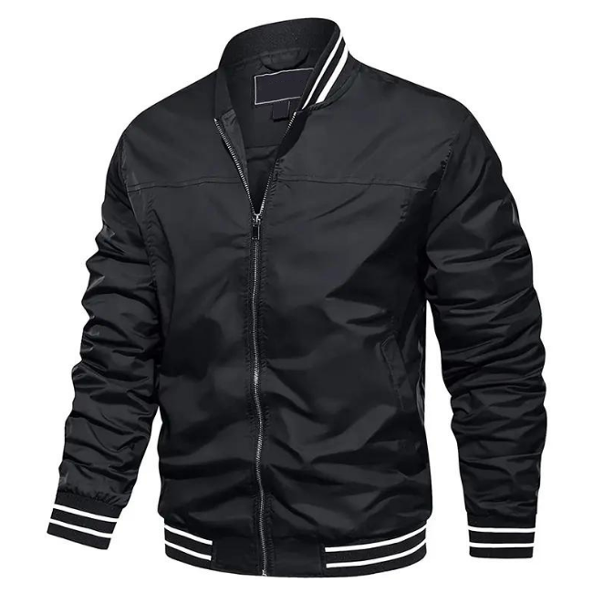 Wholesale Clothing Custom Mens Bomber Jackets Casual Plain Windproof Jacket Coats For Men Factory OEM