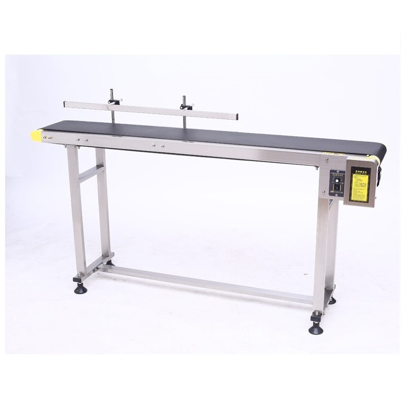 Adjustable Speed Mini Portable Food Industry Conveyor Belt For Tij Printer