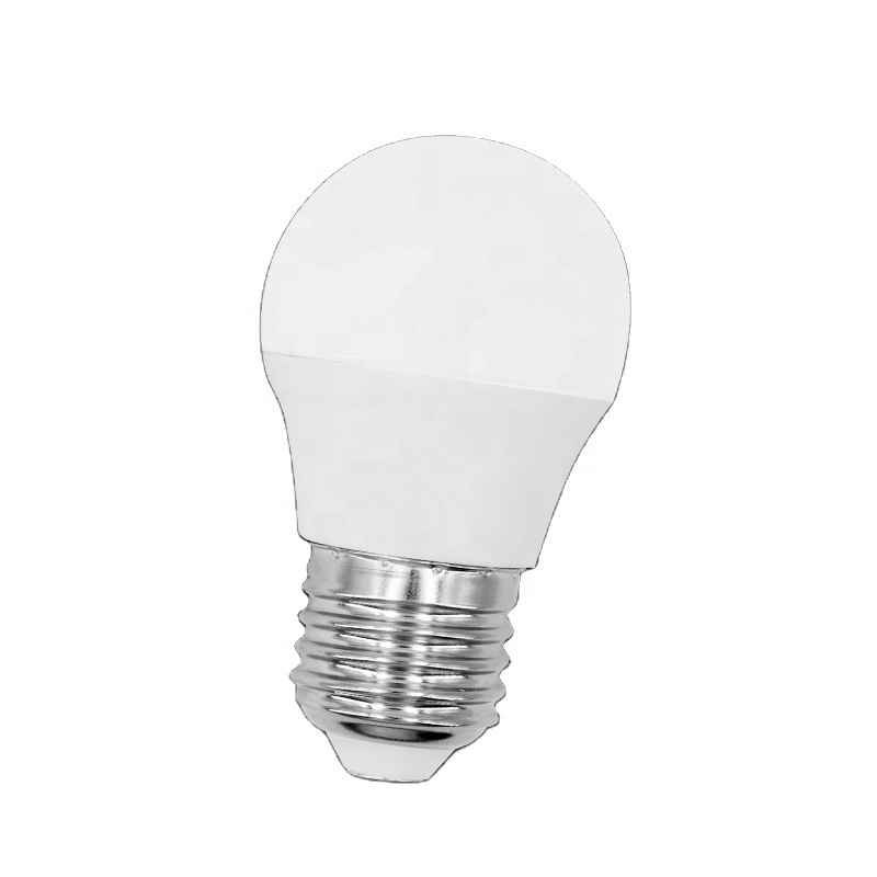 LED G45 Bulb 120-265V  Manufacturing Factory WOOJONG E14 E27 B22 PC Cover Aluminum PC Frosted Daylight White  light Bulbs Home