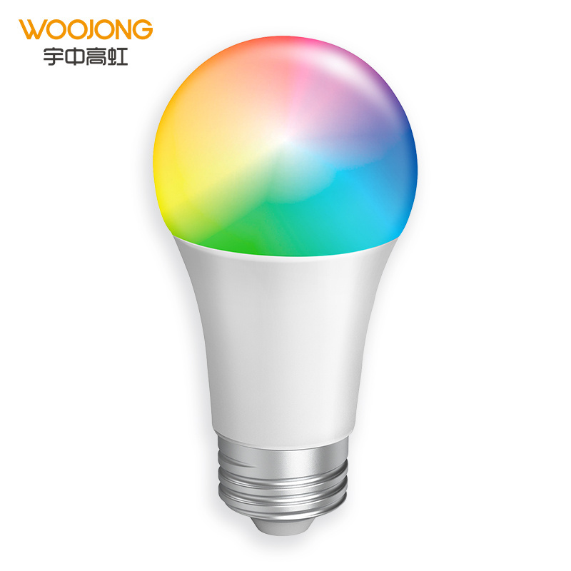 WOOJONG smart remote control dimmable RGB 16 million color changing focos inteligentes tuya smart bulb wifi led