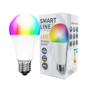 WIFI repeater foco led RGB 40wt E27/E26/B22 lamp intelligent ct 3000K/4000K/6000K or 6500K light bulb