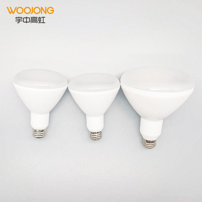 WOOJONG E27 E26 9W frosted white label smart br30 dimmable color changing led bulb glow lamp