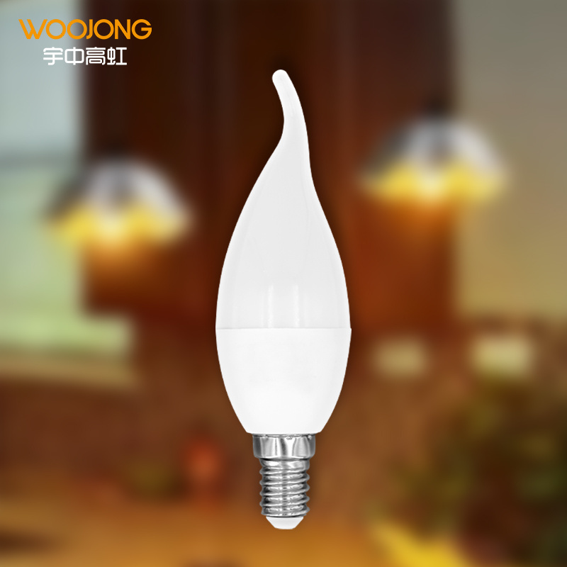 WOOJONG C37 candle light E14 5W chandelier high lumen candelabra led bulb