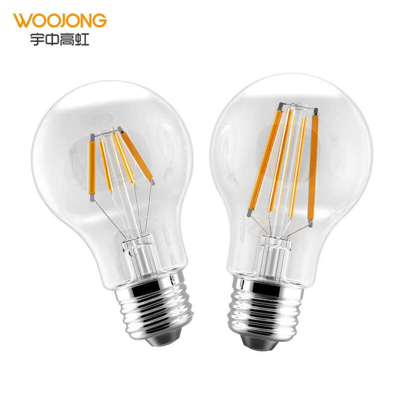 Europe hot sale A60 C37 220V E27/E26/B22 amber or Clear vintage edison filament incandescent lamp light bulb