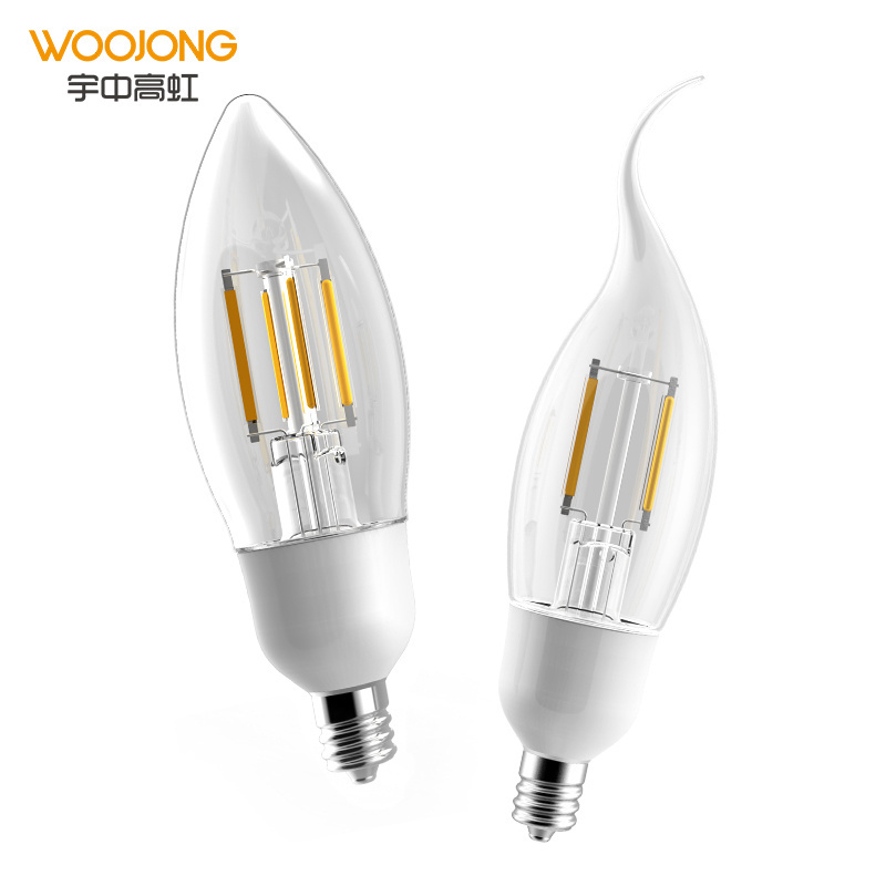 Europe hot sale A60 C37 220V E27/E26/B22 amber or Clear vintage edison filament incandescent lamp light bulb