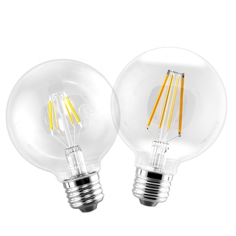 Europe hot sale A60 C37 220V E27/E26/B22 amber or Clear vintage edison filament incandescent lamp light bulb