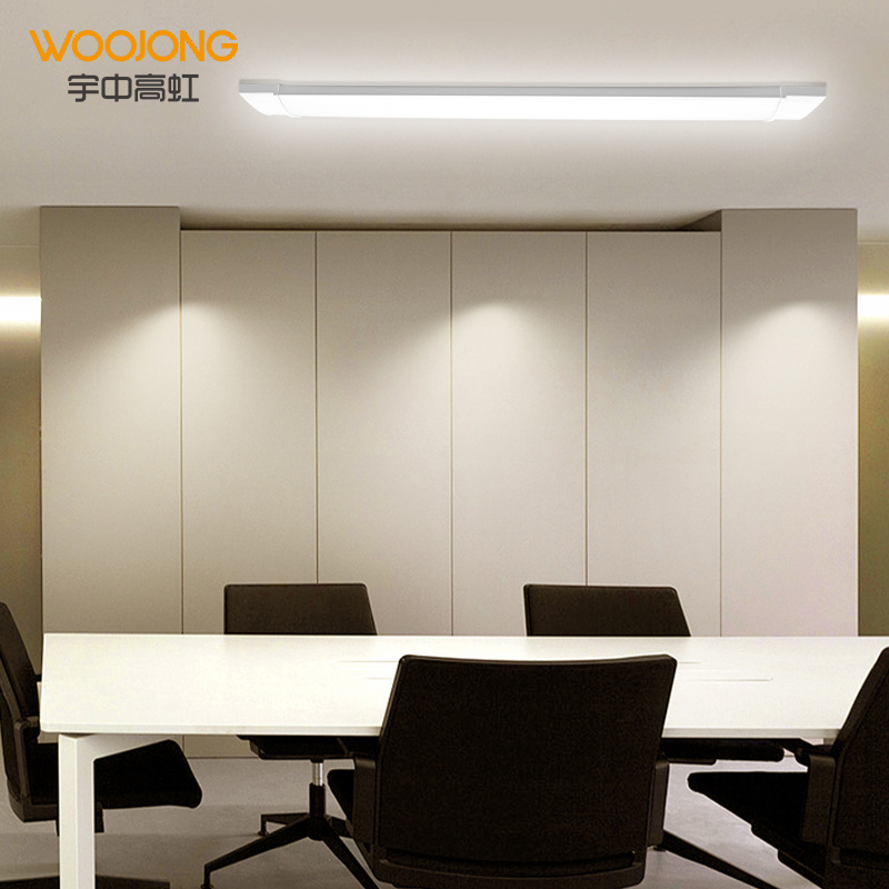 WOOJONG Professional  LED Linear Batten Light 30W 60W LED Tube Light For Shopping Mall Office Indoor Commercial Lighting