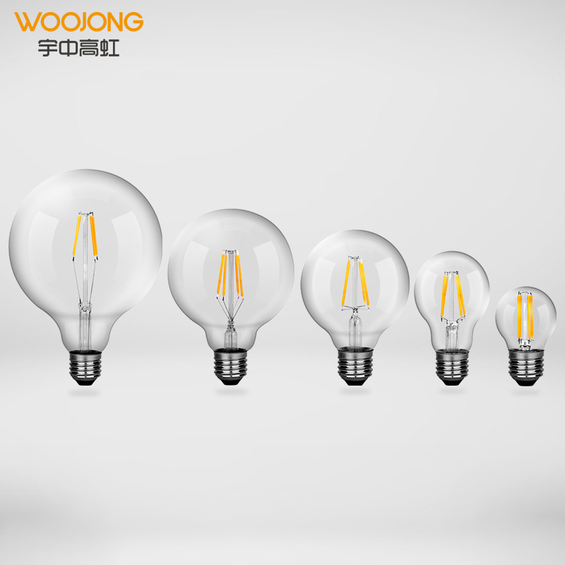 WOOJONG Hot Sale 3W 4W 8W 11W 13W LED Filament Bulbs Indoor Decoration Lights With Different Shape