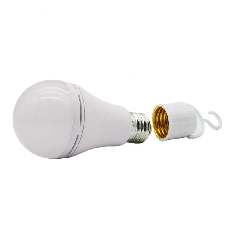 9w 12w 15w 18w Battery Operated LED Light Bulb Portable led Light Rechargeable Remote Control Bulbs emergency