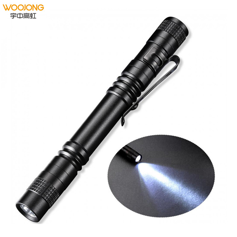 Woojong High Power Aluminium Alloy Pen Light Led Mini rechargeable hunting laser Flashlights Torches