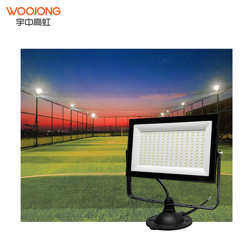 2023 Woojong New Arrival Solar Waterproof  Garden Square IP65 portable led outdoor solar floodlights with good quality